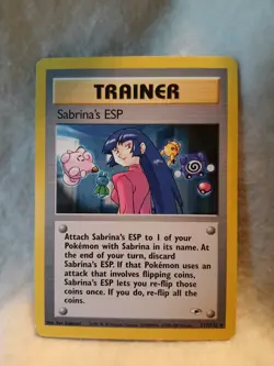 Pokemon TCG Sabrina's Esp Gym Hero's 117/132 Regular Uncommon LP - Image 1