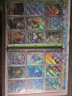360 Pokemon Card Lot V VMAX EX Full Art Holo Rare GX SR Two Binder Collection - Image 1