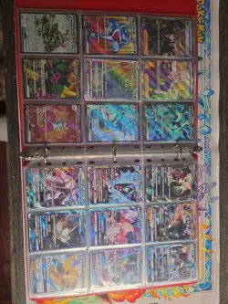 360 Pokemon Card Lot V VMAX EX Full Art Holo Rare GX SR Two Binder Collection - Image 3