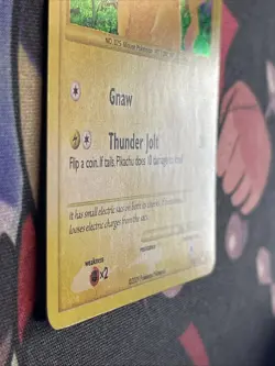 Pokemon TCG Pikachu 112/111 Rising Rivals Secret Rare Holo LP+ SWIRL - Image 5
