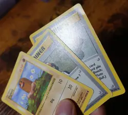 Base Set 1st Edition Shadowless Lot of 3, Diglett, Trainers, Pokemon Cards HP - Image 3
