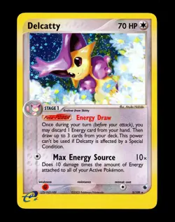 2003 Pokemon DELCATTY Ex Ruby & Sapphire COSMOS HOLO Rare e-Reader Card 5/109 NM - Image 1