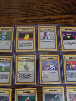 Vintage Pokemon Complete Set - Trainers & Energies - 33 card Lot Base Set WOTC - Image 2
