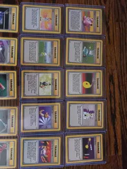 Vintage Pokemon Complete Set - Trainers & Energies - 33 card Lot Base Set WOTC - Image 3