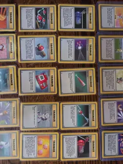 Vintage Pokemon Complete Set - Trainers & Energies - 33 card Lot Base Set WOTC - Image 4