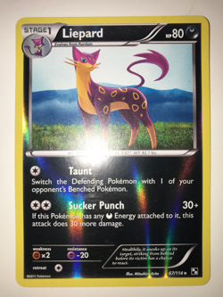 Liepard 67/114 Holo - Black and White - Pokemon Card LP/NM - Image 1