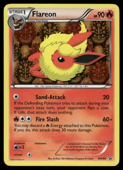 Pokemon Cards Flareon BW88 Black And White Promo Holo Promo LP + - Image 1