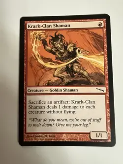 Wizards of the Coast Krark-Clan Shaman Mirrodin Regular MTG Common Red 1/1 X10 - Image 1