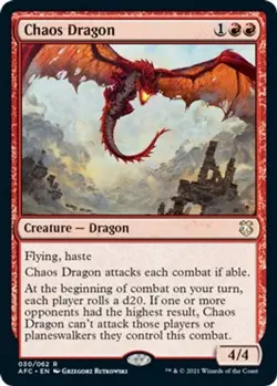 Chaos Dragon [Commander: Adventures in the Forgotten Realms - 30] NM - Image 1