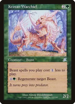 Krosan Warchief 123 UC Scourge Magic: The Gathering LP Hildebrandt - Image 1