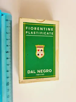 CARTE DA GIOCO FIORENTINE DAL NEGRO SCOPA BRISCOLA VINTAGE ORIGINAL PLAYING CARD - Image 1