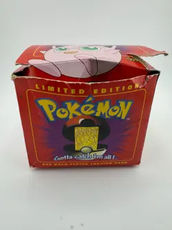 Limited Edition Pokemon 1999 Burger King Jigglypuff Gold Card #39 in Ball Case - Image 2