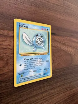 Pokemon TCG Poliwag Base Set 2 88/130 Unlimited Common Card WOTC Played MP - Image 3