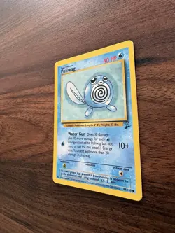 Pokemon TCG Poliwag Base Set 2 88/130 Unlimited Common Card WOTC Played MP - Image 4
