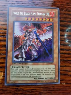 Yu-Gi-Oh! TCG Horus The Black Flame Dragon LV8 Elemental Energy EEN-ENSE1... - Image 1