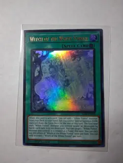 YUGIOH WITCH OF THE WHITE FOREST ULTRA RARE 1ST NM ALIN-EN058 - Image 1