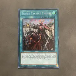 Triple Tactics Thrust (Secret Rare) RA03-EN072 1st Edition Yu-Gi-Oh! - Image 1