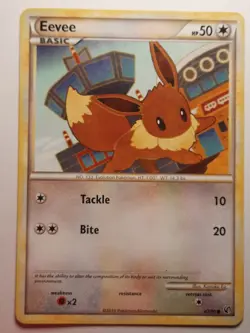 Pokemon TCG 2010 Eevee 47/90 Undaunted Regular HP - Image 1