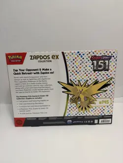 Pokemon TCG Scarlet & Violet 151 Zapdos Ex Collection |BRAND NEW SEALED Pokemon - Image 3