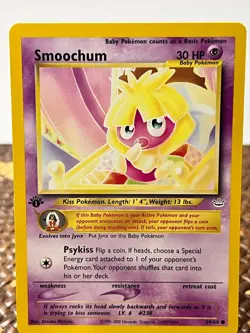 Neo Revelation Smoochum 54/64 Common Pokemon 1st Edition LP - Image 1