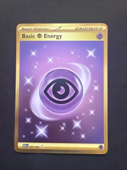 Pokemon TCG Basic Psychic Energy 207/165 S&V Hyper Rare Card (NM Condition) - Image 1