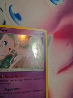 Pokemon Mew SM215 Promo SM Black Star Promos NM Cosmos Holo - Image 5
