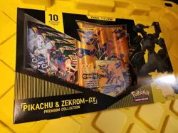 Nintendo Pokemon TCG Pikachu and Zekrom-GX Tag Team Premium Collection Sealed - Image 1