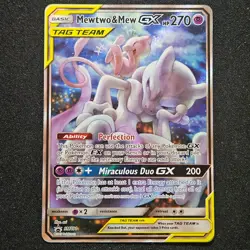 Pokemon MEWTWO & MEW GX - SM191 SUN & MOON PROMO Holo - Image 1