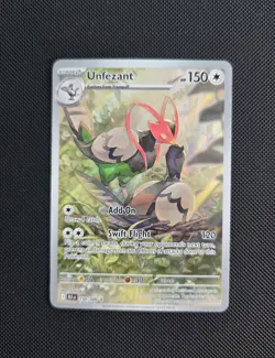 Pokemon Unfezant Illustration Rare Sv: Black Bolt 150/086 - Image 1