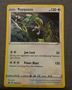 Pokemon TCG Rayquaza SWSH029 (Cosmos Holo) Promo *Near Mint* *SWIRL* - Image 2