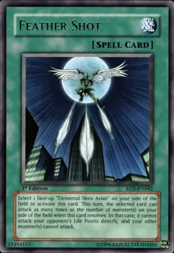 Feather Shot - Rare 1st Edition EEN-EN042 - MP - YuGiOh - Image 1
