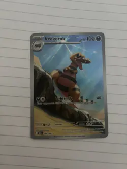 Pokemon TCG Black Bolt Krokorok Illustration Rare Card 136/086 NM - Image 1