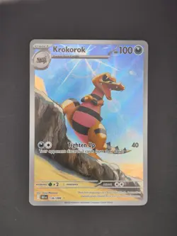 Pokemon TCG Black Bolt Krokorok Illustration Rare Card 136/086 NM - Image 1