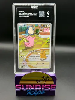 Chansey 187/167 Sv06: Twilight Masquerade Holo TAG 9 Mint - Image 1