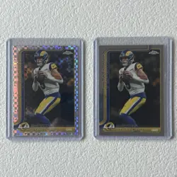 Topps 2023 Chrome Matthew Stafford Rams #169 X-Fractor 2-Card Lot - Image 1