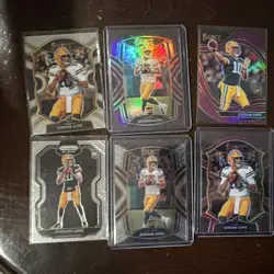 Panini 2020 Jordan Love Rookie 6-Card Lot Prizm Black/Select/Chronicles - Image 1
