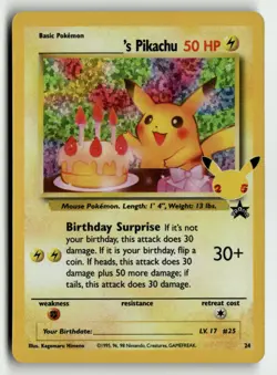 ______'s Pikachu - Celebrations: Classic Collection (CCC) 24 Pokemon - Image 1