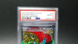 PSA 10 Roaring Moon SAR 218/187 SV8a Terastal Fest ex - Pokemon Card Japanese - Image 3