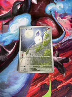 Pokemon TCG Litwick 101/086 Illustration Rare White Flare - Image 1