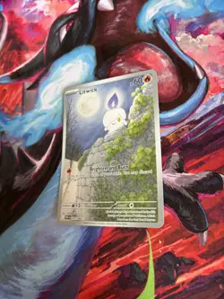 Pokemon TCG Litwick 101/086 Illustration Rare White Flare - Image 2