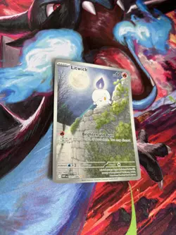 Pokemon TCG Litwick 101/086 Illustration Rare White Flare - Image 3