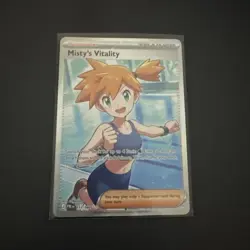 Misty's Vitality Full Art Holo 111/084 Pitch Black Ultra Rare NM English - Image 1