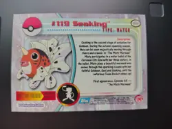 Topps TV Animation Edition Seaking #119 English Pokemon Card 1999 - Image 4