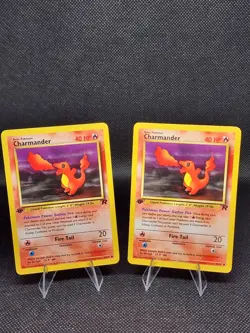Charmander 50/82 1st Edition Team Rocket LP Raw 2000 WOTC Vintage Pokemon Card - Image 1