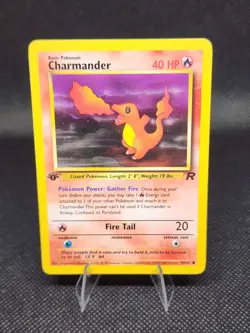 Charmander 50/82 1st Edition Team Rocket LP Raw 2000 WOTC Vintage Pokemon Card - Image 3