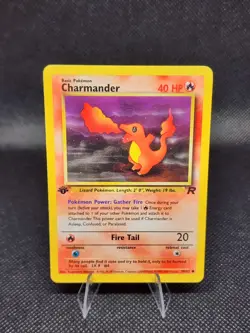 Charmander 50/82 1st Edition Team Rocket LP Raw 2000 WOTC Vintage Pokemon Card - Image 5