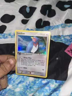 Swellow 32/113 Delta Species Stamped Holo Rare Pokemon TCG Card - Image 1