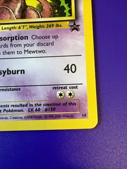 Pokemon Mewtwo TCG Black Star Promos 14 Regular Promo Card - Image 4