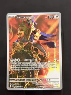 Pokemon TCG Zamazenta Holo Card 201/182 Sv10: Destined Rivals - Image 1