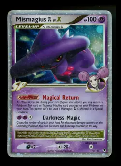 Mismagius GL LV.X 110/111 Rising Rivals 2009 Holo Rare Pokemon Card TCG - Image 1